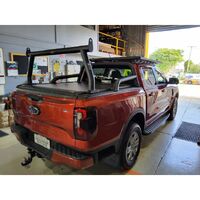 All Bars And Racks Powder-Coated Rear Fixed Trade Rack for Ford Ranger XLT 76mm