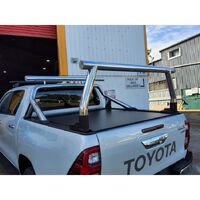 All Bars And Racks Polished Adaptor Rack Set for Toyota Hilux SR5 76mm
