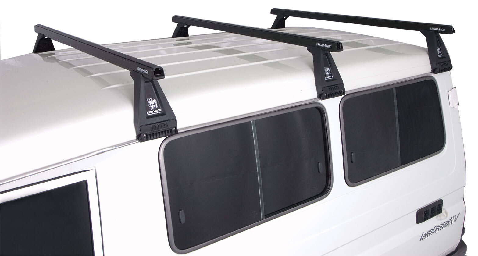 Kombi Rear Rack Rhino-Rack Heavy Duty RL210 Black 3 Bar Roof Rack for Volkswagen Kombi T2