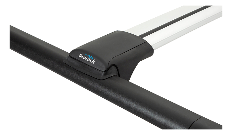 Pro Rack J Bar Prorack Aero Rail Bar Low Profile Shape incl Locks Silver 110-120cm Pair
