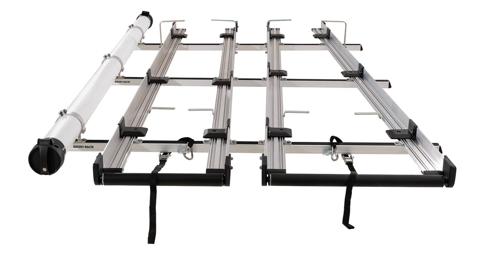 Swift Ladder Rack Rhino-Rack Multislide Double Ladder Rack System with Conduit 3.0m JC-01137