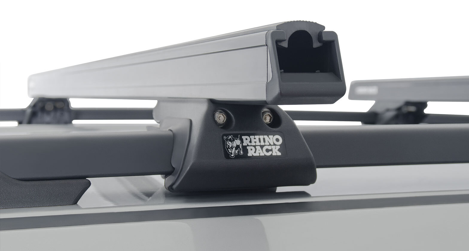 Rhino-Rack Heavy Duty CXB Black 2 Bar Roof Rack for Ssangyong Rexton ...