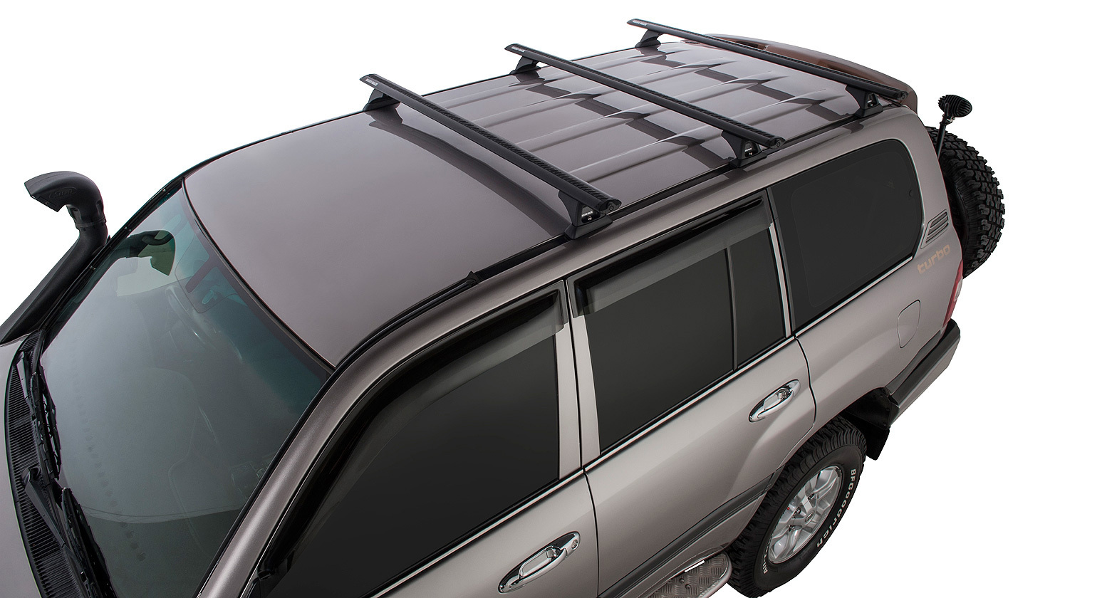 Rhino-Rack Vortex RCH 3 Bar Roof Rack for Lexus LX470 4dr 4WD Black