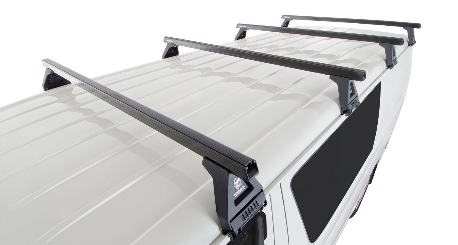 Rhino-Rack Heavy Duty RL150 Black 4 Bar Roof Rack for Toyota Hiace Gen ...