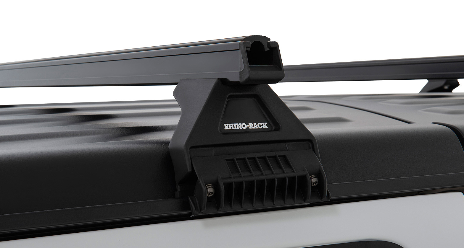 Rhino-Rack Heavy Duty RL110 Black 3 Bar Roof Rack for Jeep Wrangler JL 4dr