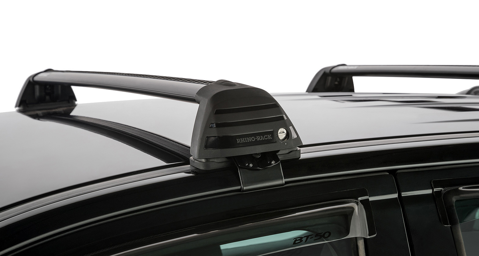 Rhino Racks Roc25 Rhino-Rack Vortex ROC25 Flush Black 2 Bar Roof Rack for Ford Ranger PX ...