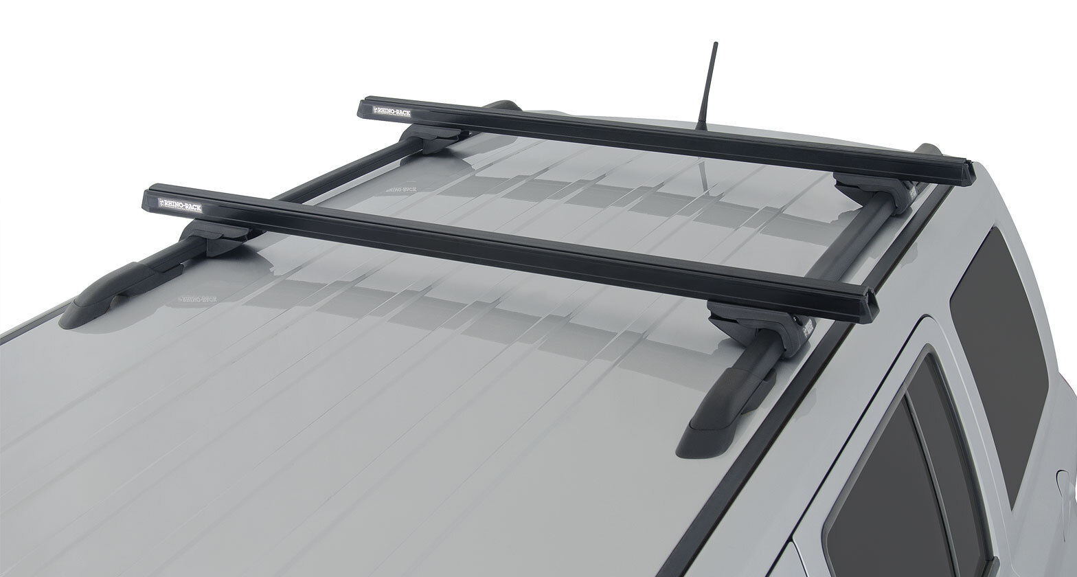 Rexton Rack Rhino-Rack Heavy Duty CXB Black 2 Bar Roof Rack for Ssangyong Rexton ...