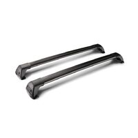 Yakima FlushBar Roof Rack incl SKS System Lock S6YB Black 100cm Pair