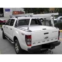 All Bars And Racks Rear Fixed Rack for Ford Ranger Wildtrak Silver