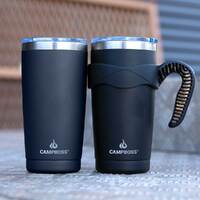 600ml Navy Blue Coffee Mug. That's a lot of stimulation (The mug is Blue but it can take Black or white coffee as well)