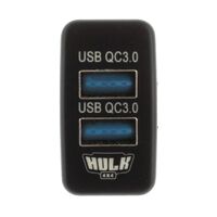 Hulk 4x4 Dual QC3 USB Socket 12V for Toyota Hiace 2005-2013 Blue