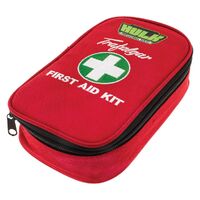 Hulk 4x4 Personal Vehicle First Aid Kit Soft Durable Case with Compartments Red