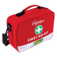 Hulk 4x4 Workplace Portable First Aid Kit Reflective Strip Red HU1652