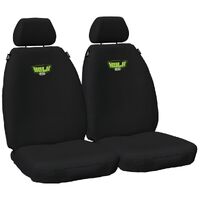 Hulk 4x4 Front Seat Covers for Ford Ranger PX PXIII & Mazda BT-50 UP/UR Black