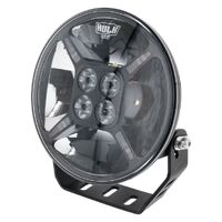 Hulk 4x4 Round Led Driving Light with Front Position Lamp Black Fascia 9"