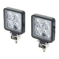 Hulk 4x4 Led Square Work Lamp Kit with Surge Protection 9-30V 24 Watts