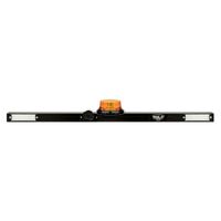 Hulk 4x4 LED Minebar w/ 97db Alarm Beacon & Buggy Whip Plate 12/24 Volt IP67