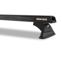 Rhino-Rack Heavy Duty RCH 1 Bar Roof Rack for Isuzu D-Max Gen2 TF 4dr Ute Black
