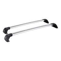 Prorack Aero Flush Bar Low Profile Shape incl Locks Silver 90-95cm Pair