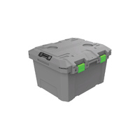 Rhino-Rack Tred Storage Box Grey with Green for Camping & Fishing 65L